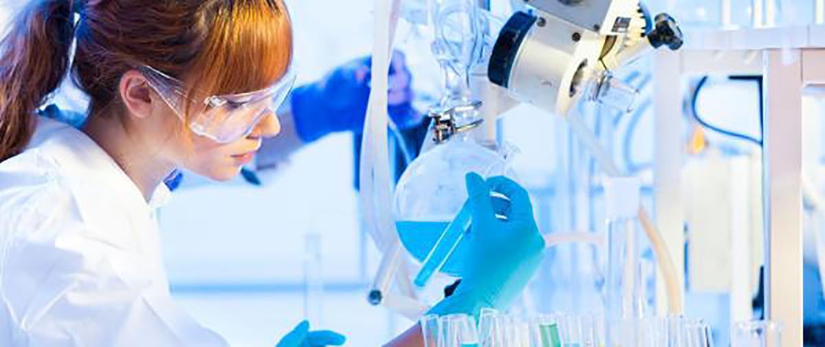 Researcher in a lab
