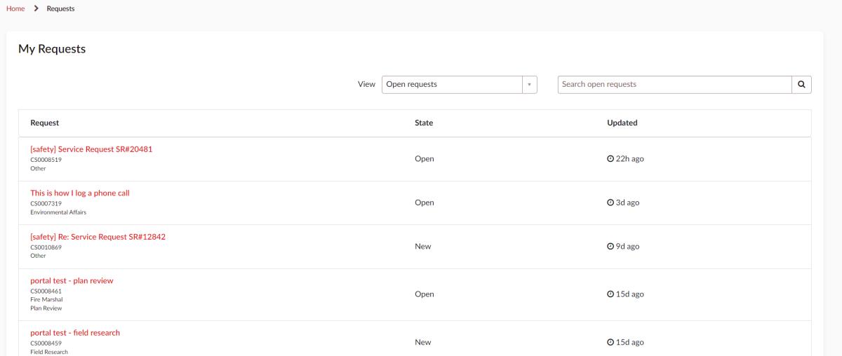 AskESSR Portal Request Page