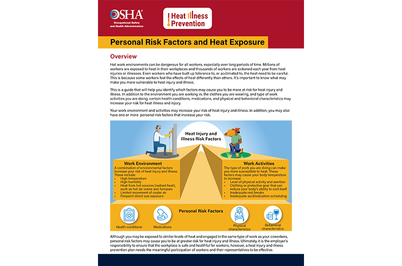 Personal Risk Factors And Heat Exposures
