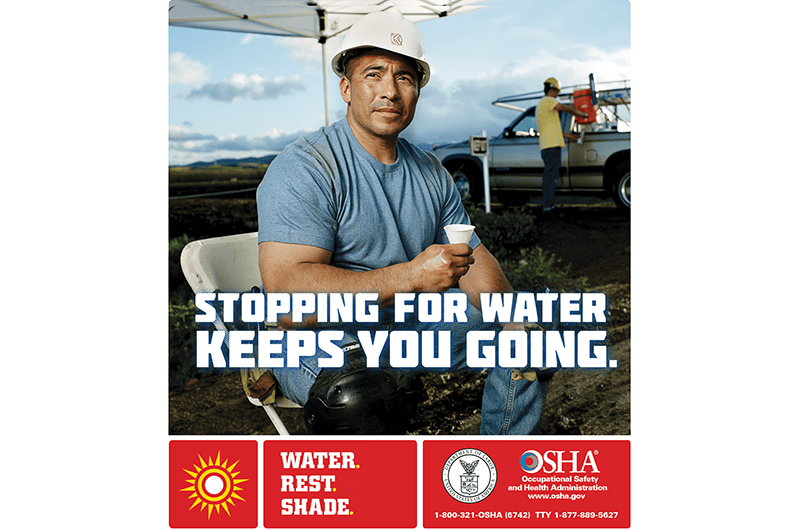 Stopping for Water English Poster