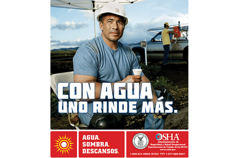 Stopping for Water Spanish Poster