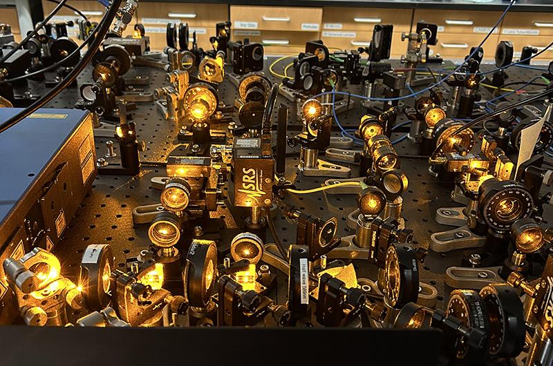 LASER setup in a lab