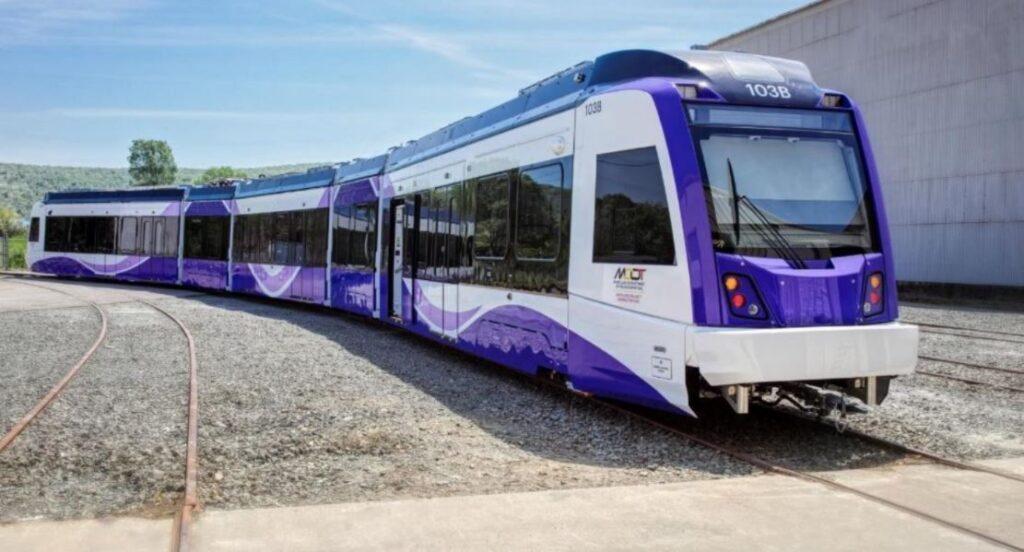 Picture of Purple Line Light Rail Vehicle 