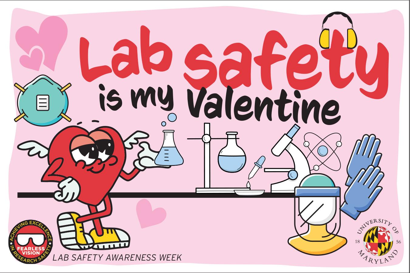 Lab Safety is my valentine card