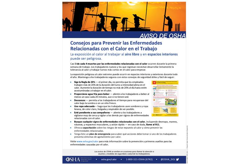Prevent Heat-Spanish