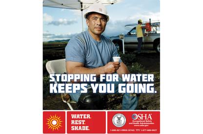 Stopping for Water English Poster